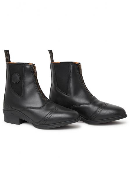 Aurora_Front-Zip-Paddock_Black 2 Mountain Horse Paddockboots Ridskor jodphurs