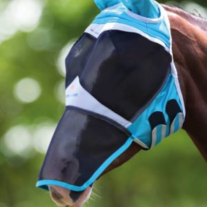 Shires Flughuva öron och nos Teal/grey Full