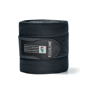 Equiline Yearling fleecebandage 4-pack Svart