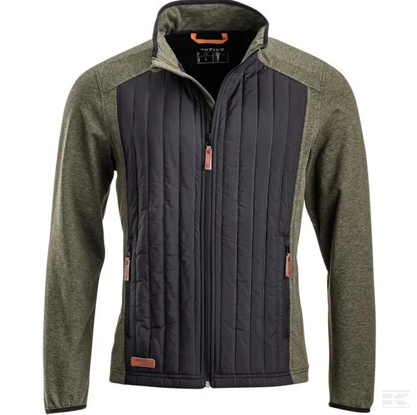 Kramp-hybrid-jacka-grön-herr-stallbyggen