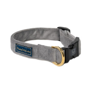 Gustaf&Evita Halsband Sammet Grå 50cm