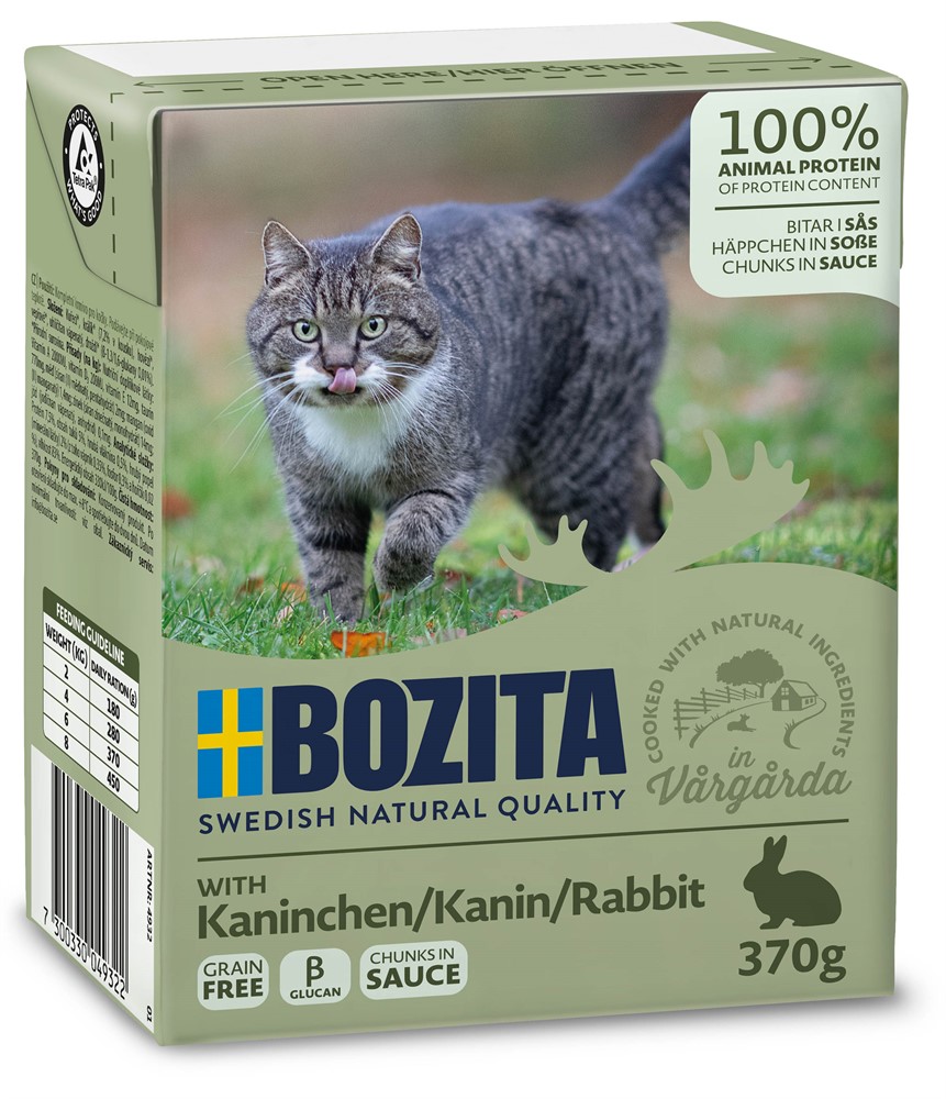 Bozita Katt Tetra Bitar i sås med Kanin 370 g