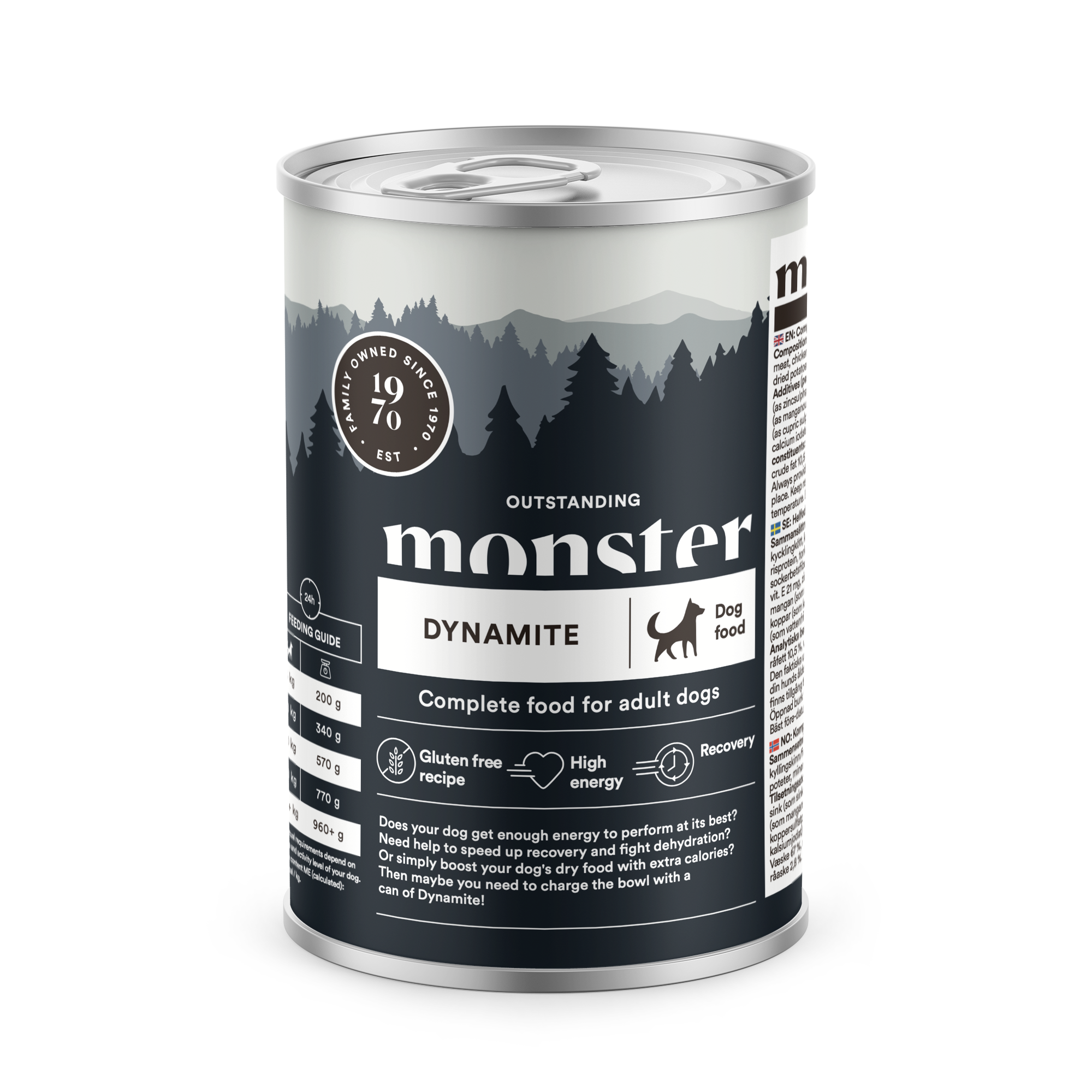 Monster dog wet canned food dynamite 400 g