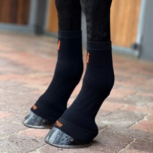 Incrediwear Equine Circulation Hoof Sock Pair Black
