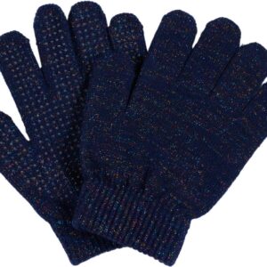 Equipage Luna Glitter Handske navy barn