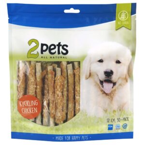2Pets Tuggpinne mald med Kyckling, 30-p, 400g