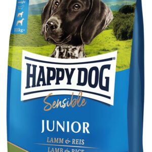 HappyDog Sens. Junior Lamb & Rice 4 kg