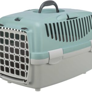 Transportbur Capri 1, XS: 32 × 31 × 48 cm, ljusgrå/sage