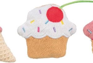 Glass och muffins, plysch, catnip, 7 cm, Trixie