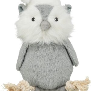 Xmas uggla, plysch/rep, 31cm